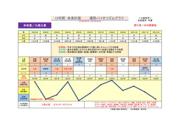 9.九紫火星／運勢開運グラフ 