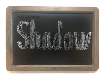 黒板チョークアート・影文字の描き方