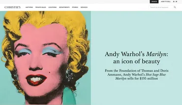 アンディ・ウォーホルの代表作「マリリン」が約億円で落札世紀の作品で史上最高額