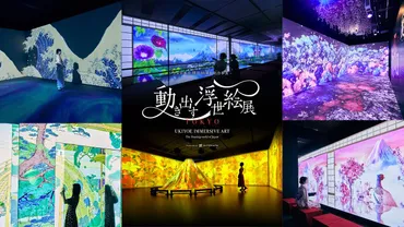 浮世絵がデジタル技術で動き出す!体感型デジタルアートミュージアム「動き出す浮世絵展」開催