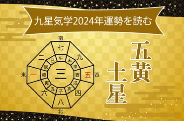 九星気学 五黄土星 2024年の運勢と吉方位、祐気どり 福岡 久留米 佐賀