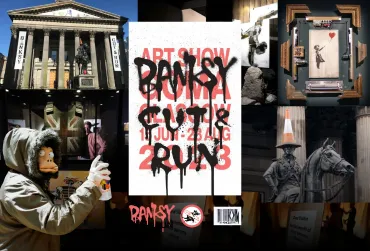 バンクシーの個展「CUT&RUN」とは？2023年の活動と偽物問題について？25年間のステンシル作品と2023年の活動、そして偽物問題