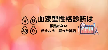 血液型性格診断は根拠がないしかしまだ信じている人がいる