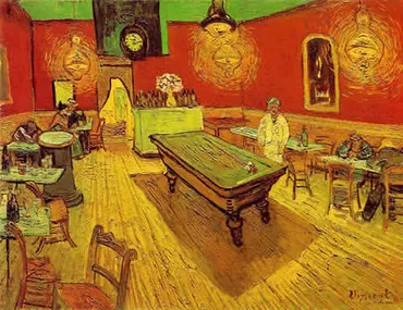 夜のカフェゴッホの絵画作品解説