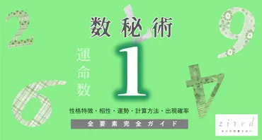 数秘術 運命数【1】