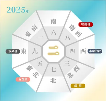 九紫火星の2025年 運勢と吉方位