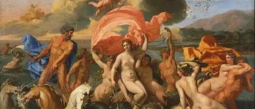 ヴィーナスの誕生の絵画13点。原初の神と泡より産まれ出た、愛の女神の大行進