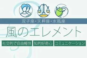 風のエレメントとは?12星座が持つ「風」の星座の特徴を解説