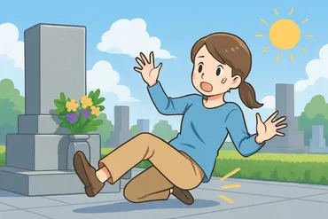 お墓で転ぶスピリチュアル体験