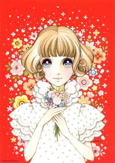 画家・高橋真琴の少女画展が伊勢丹新宿店で、1960年代雑誌の原画やコム デ ギャルソン起用の版画など