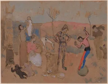 パブロ・ピカソ《サルタンバンクの家族》〜沈黙の一座、未来を ...