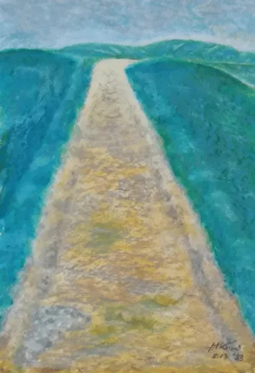 模写の風景 画家の心 第２０回「東山魁夷 道 １９５０年」