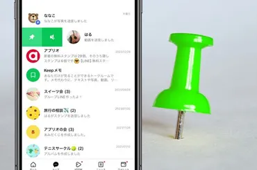 LINE「ピン留め」の使い方──解除や並び順、通知の有無などを ...