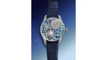 鳥が舞い、花が咲く。ティファニーのハイジュエリーウォッチ「バード オン ア フライング トゥールビヨン アジュール ブロッサム」 