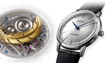 1960年代の名機の復刻「クレドール ゴールドフェザー」コレクションにプラチナ950ケースの限定モデルと2色のステンレスモデルが登場 