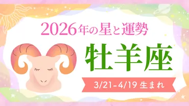 牡羊座(おひつじ座) 2026年の運勢とラッキーカラー