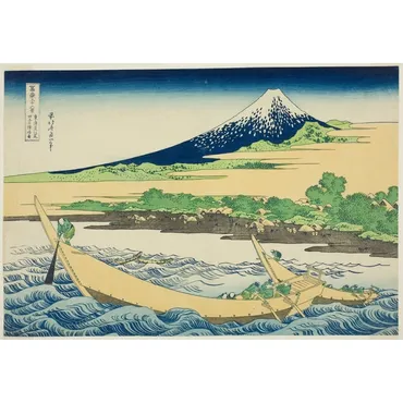 冨嶽三十六景 東海道江尻田子の浦略図