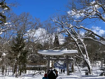 戸隠神社とスノートレッキング