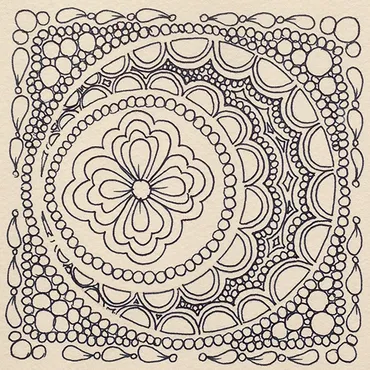 ゼンタングル】今日はひたすらクレセント・ムーン