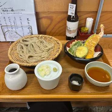 長野県（長野市戸隠）：蕎麦 二葉屋 葉隠（はがくれ）「天ざるAコース」 : きわめればスカタン