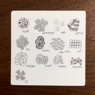 ゼンタングル公式パターン 模様の分類（2025年追記） 