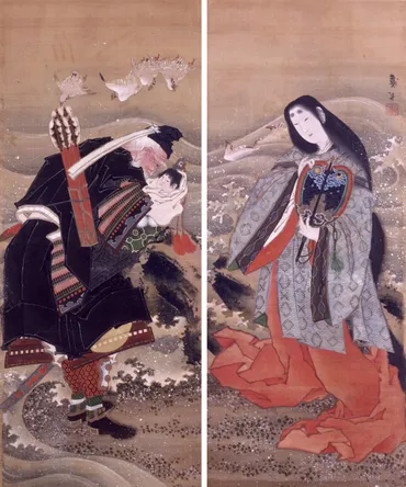 葛飾応為の代表作「吉原格子先之図」が約3年半ぶりに公開。太田記念美術館のコレクションから、浮世絵の歴史を肉筆画をたどる展覧会「葛飾応為『吉原格子先之図』―肉筆画の魅力」が開催