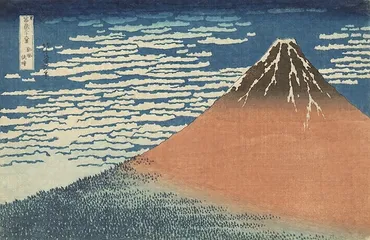 冨嶽三十六景《凱風快晴》 文化遺産オンライン