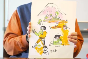 後編】゛最後の絵画展゛蛭子さんの今が描かれた作品が完成!(3ページ目)