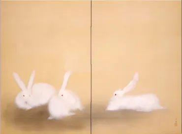 白くてふわふわ、奥村土牛の兎がかわいい！（かわいい日本画 ...