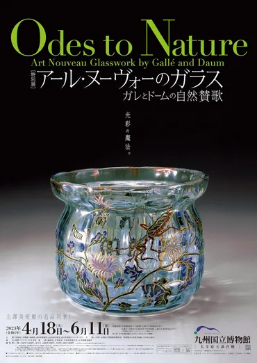 開幕】特別展「アール・ヌーヴォーのガラス ガレとドームの自然 ...