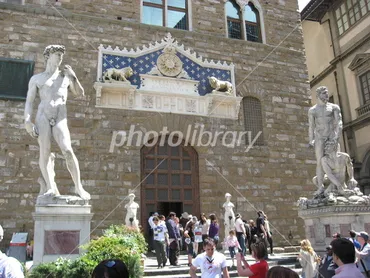 イタリア フィレンツェ ダビデ像 ヴェッキオ宮殿 写真素材 1545307 ...